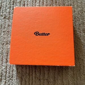 Butter Orange Box with Black Logo K-Pop BTS